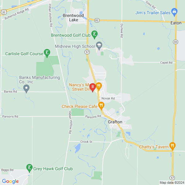 CPR Complete Auto & Truck Repair location map: 1001 Commerce Drive, Grafton, OH