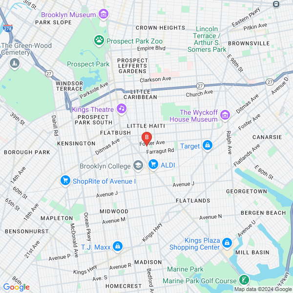 Sleek Web Designs location map: 1958 Nostrand Ave, BROOKLYN, NY